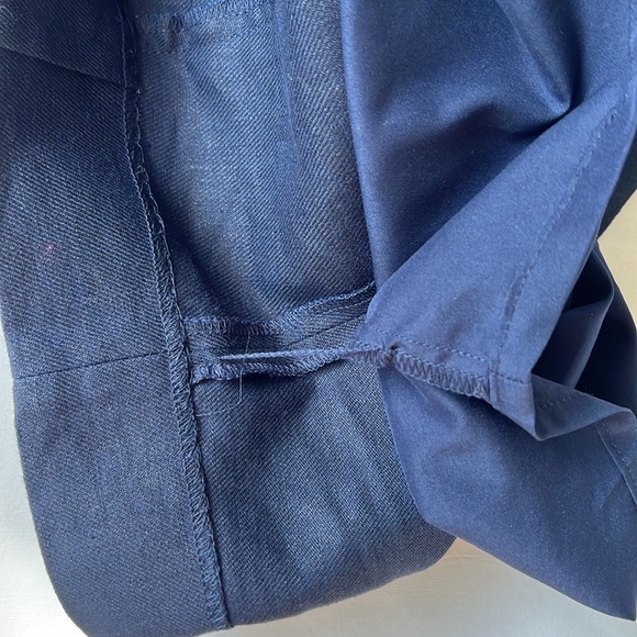 Navy linen a line skirt - Picture 5 of 5